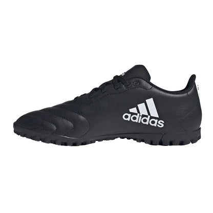 Black-White - Side - Adidas Mens Goletto VIII 3 Stripes Leather Artificial Ground Football Boots