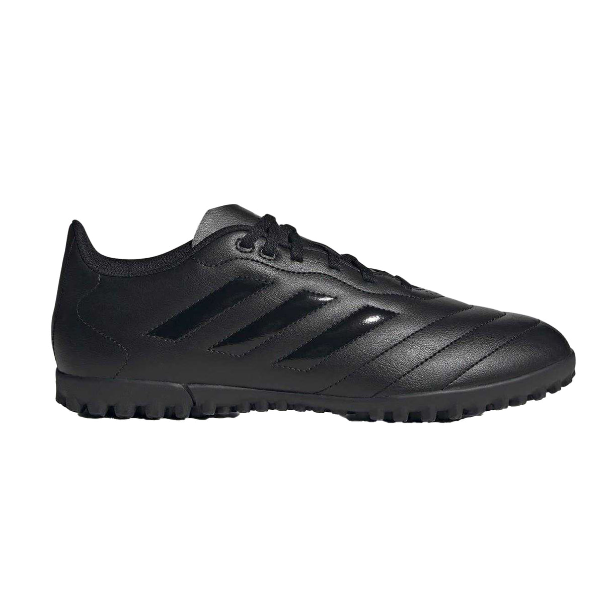 Black - Front - Adidas Mens Goletto VIII 3 Stripes Leather Artificial Ground Football Boots