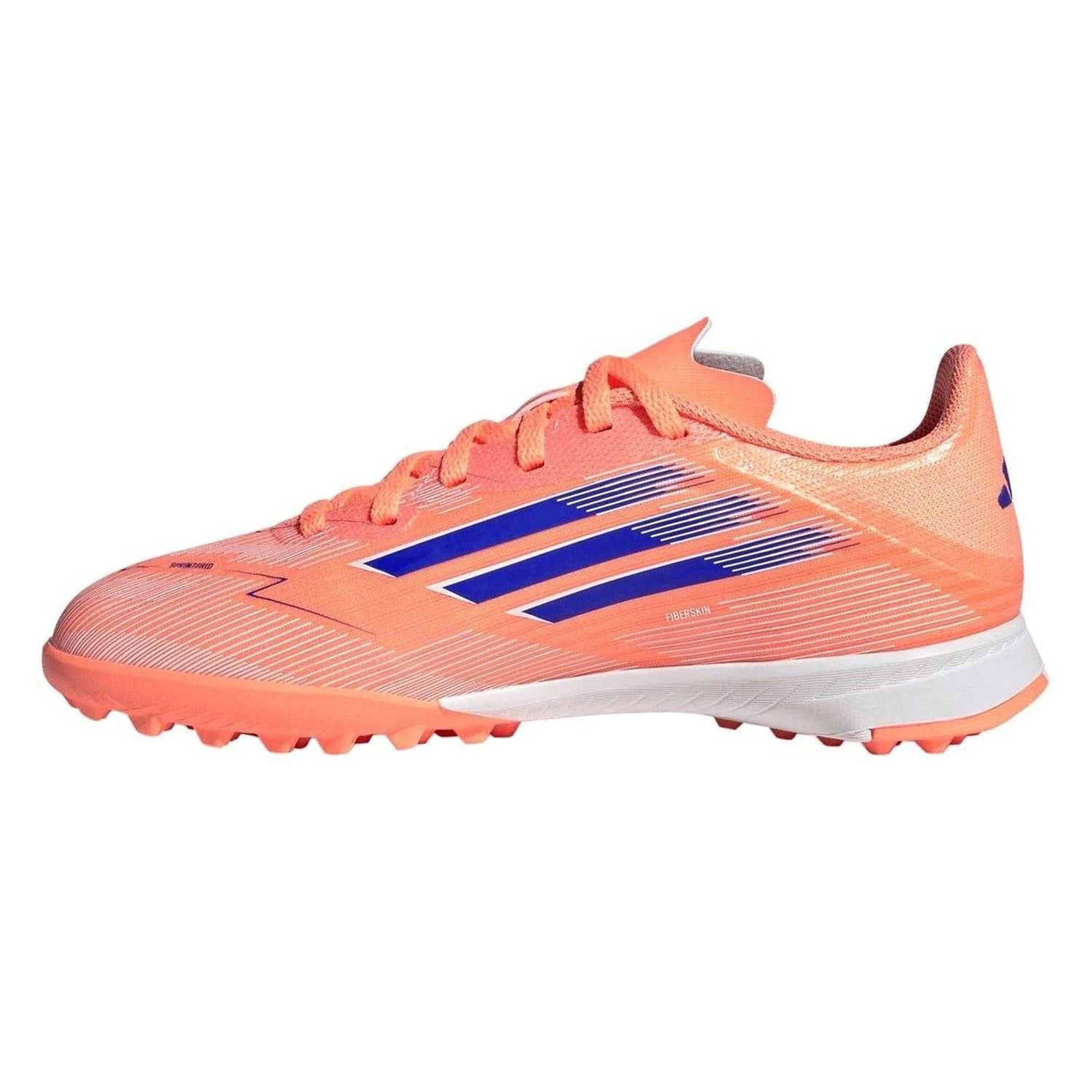 Orange-Blue - Side - Adidas Childrens-Kids F50 League Football Boots