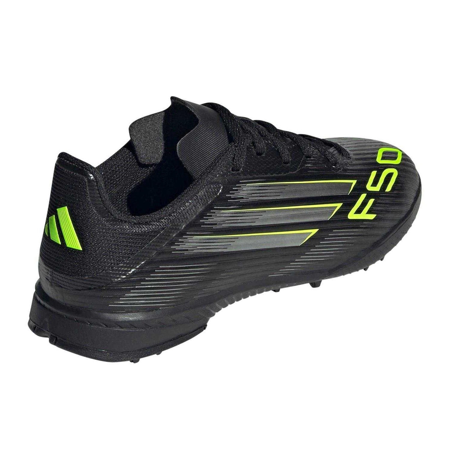 Black-Lemon - Back - Adidas Childrens-Kids F50 League Football Boots