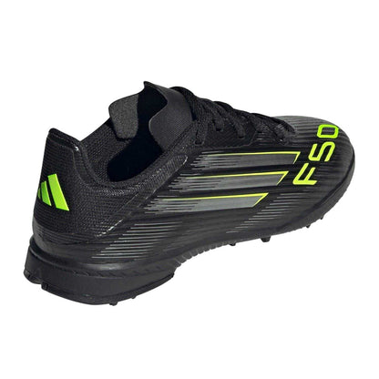 Black-Lemon - Back - Adidas Childrens-Kids F50 League Football Boots