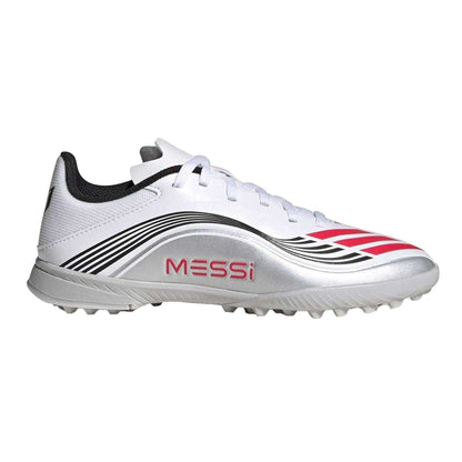 White-Red - Front - Adidas Childrens-Kids F50 League Football Boots