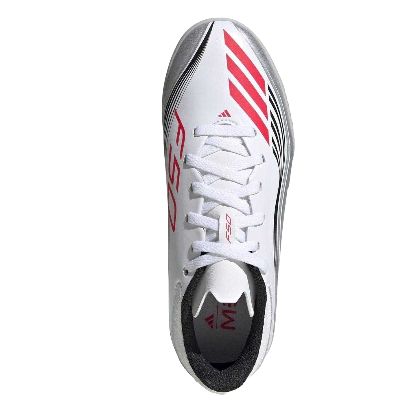 White-Red - Lifestyle - Adidas Childrens-Kids F50 League Football Boots