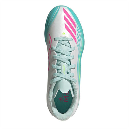 White-Pink-Blue - Lifestyle - Adidas Childrens-Kids F50 League Football Boots