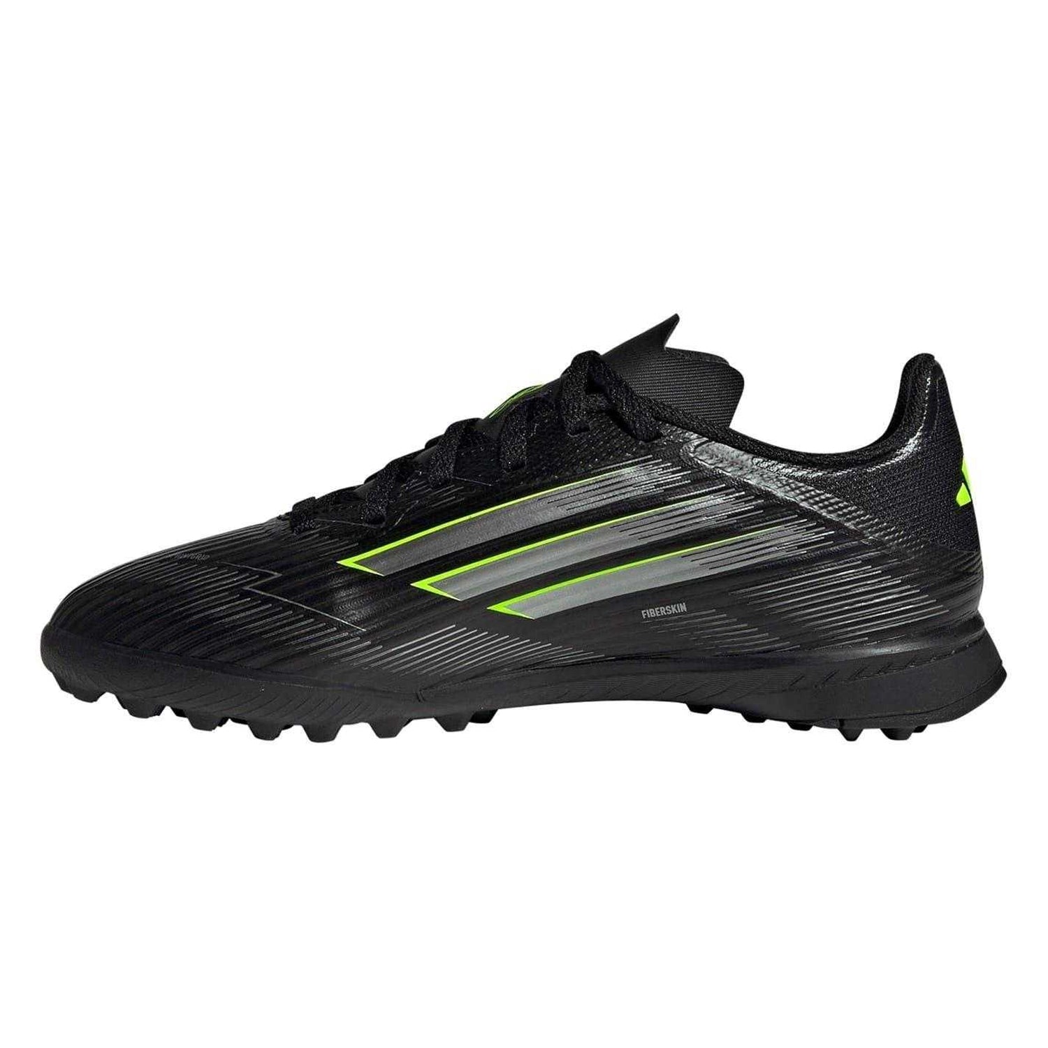 Black-Lemon - Side - Adidas Childrens-Kids F50 League Football Boots