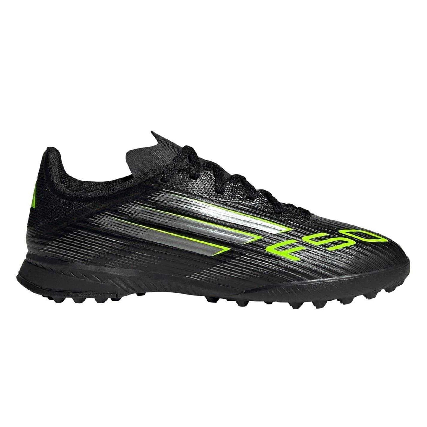 Black-Lemon - Front - Adidas Childrens-Kids F50 League Football Boots