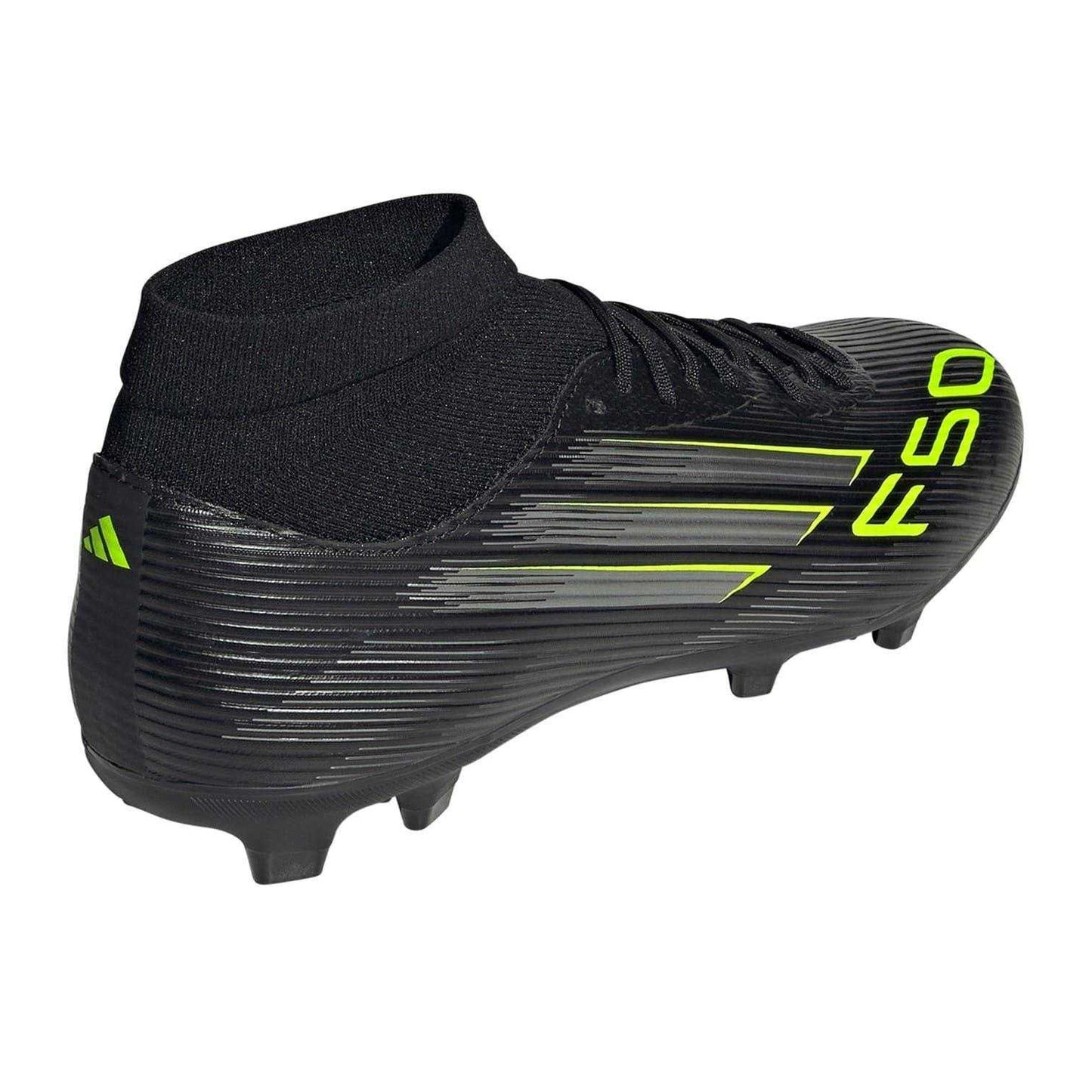 Blue-Yellow - Front - Adidas Mens League Print Firm Ground Football Boots