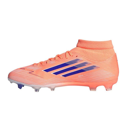 Orange-Blue - Side - Adidas Mens League Print Firm Ground Football Boots