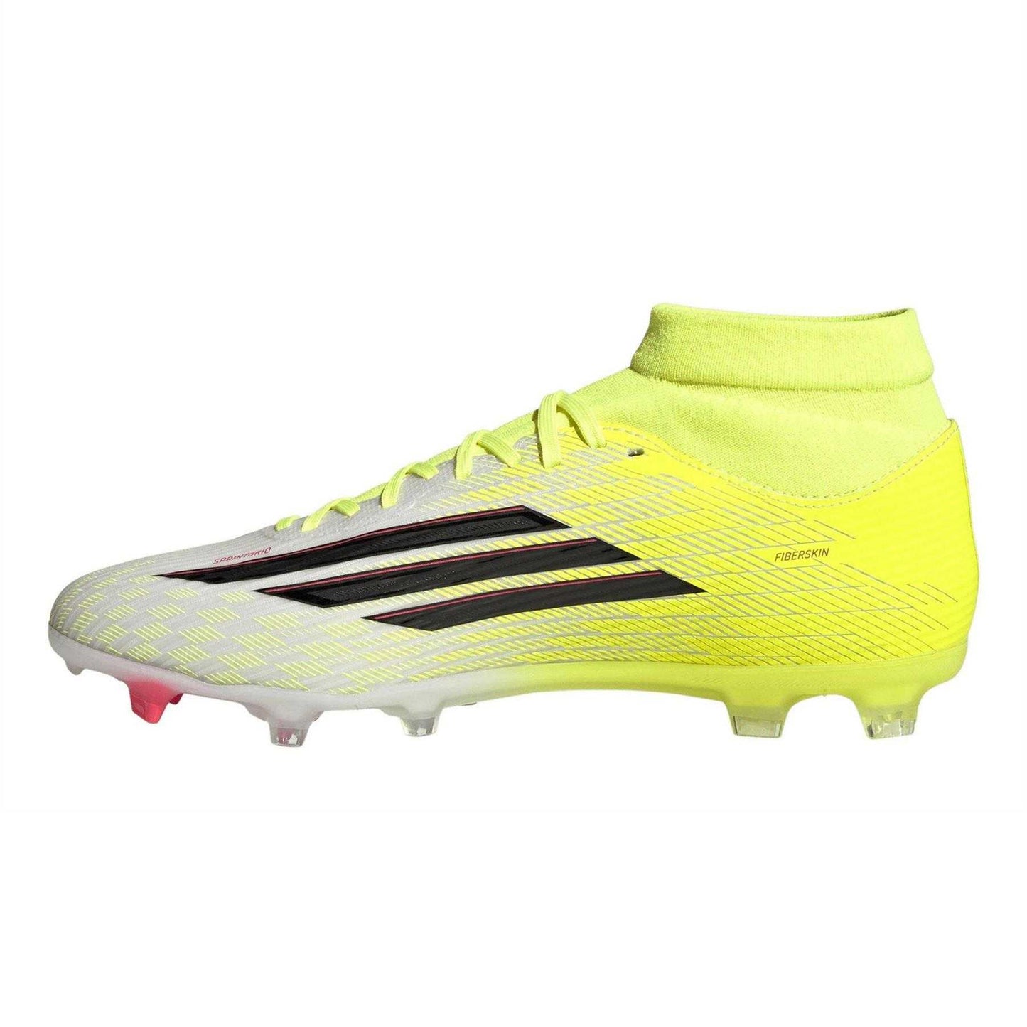 Solar Yellow - Side - Adidas Mens League Print Firm Ground Football Boots