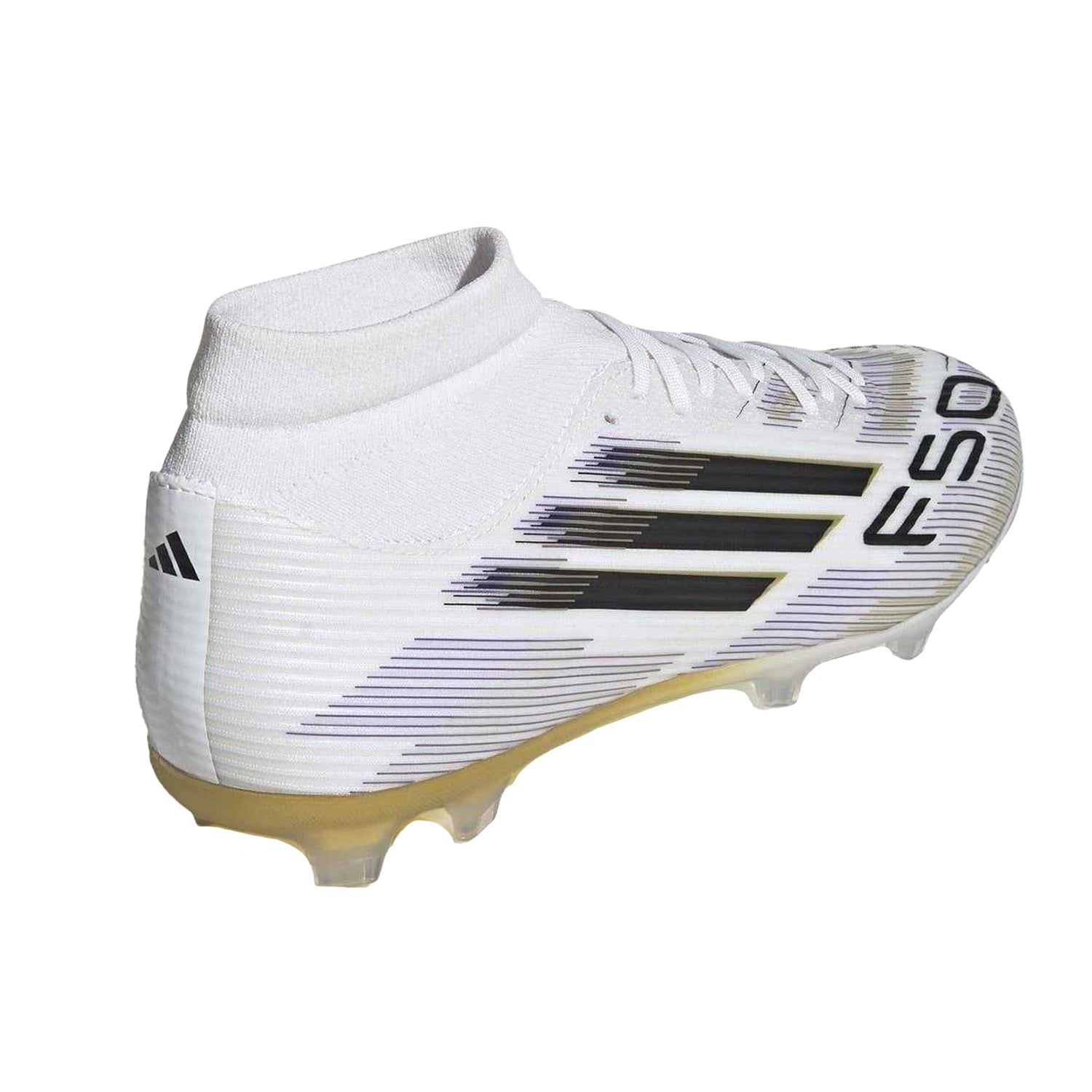 White - Back - Adidas Mens League Print Firm Ground Football Boots