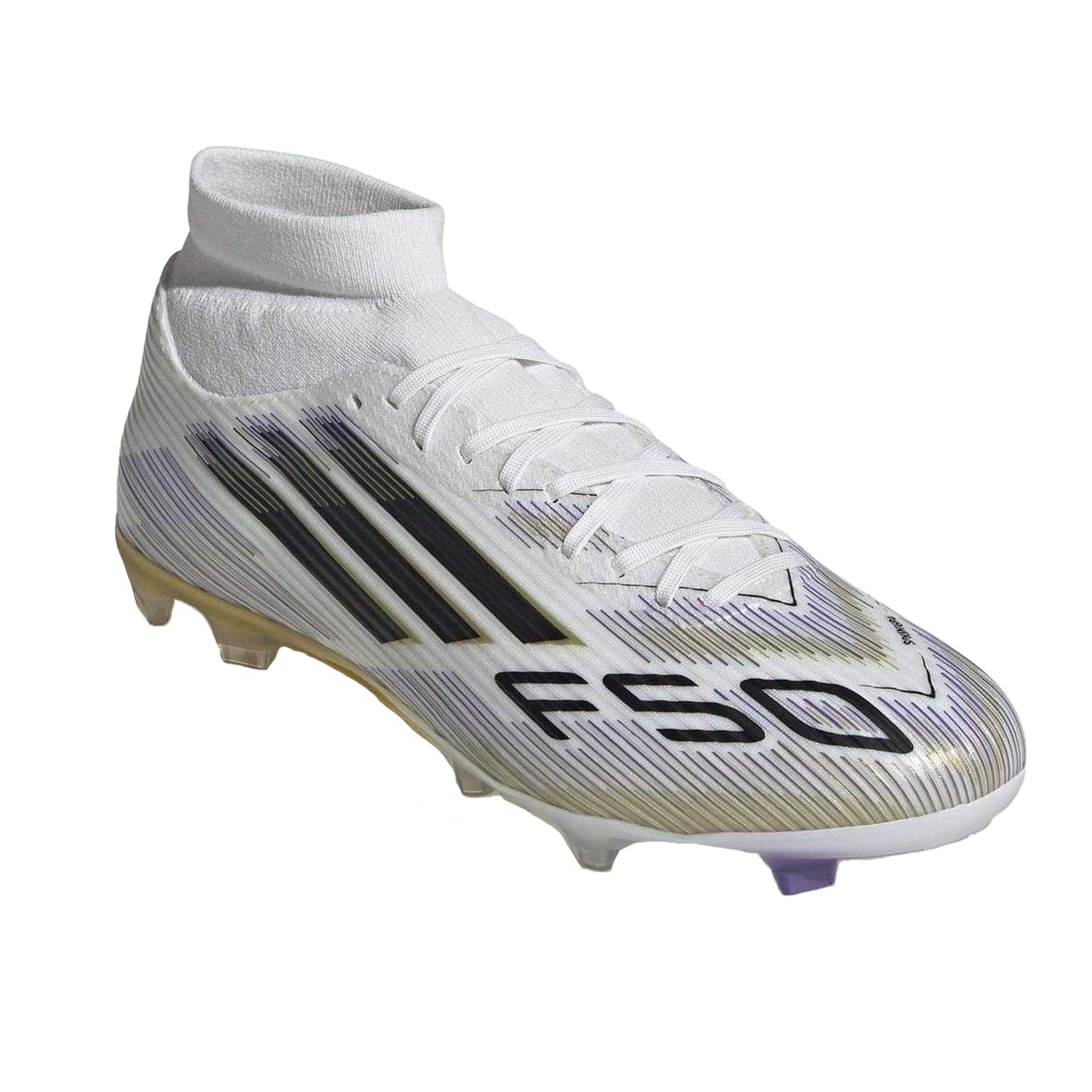 White - Pack Shot - Adidas Mens League Print Firm Ground Football Boots
