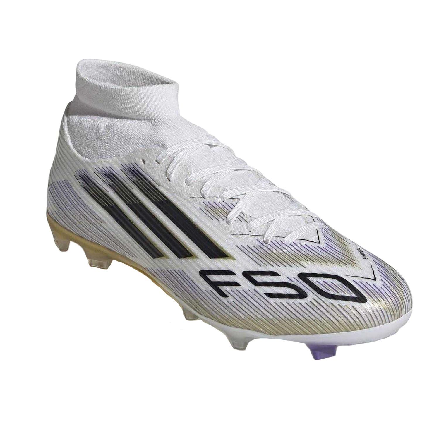 White - Pack Shot - Adidas Mens League Print Firm Ground Football Boots