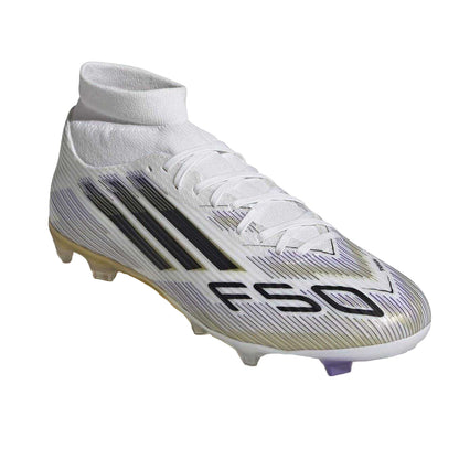 White - Pack Shot - Adidas Mens League Print Firm Ground Football Boots