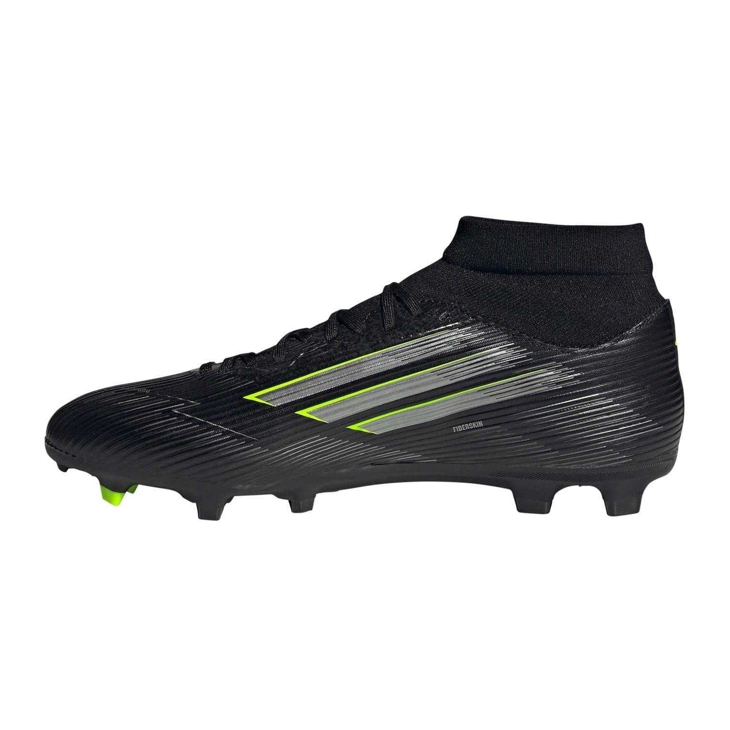Black-Lemon - Back - Adidas Mens League Print Firm Ground Football Boots