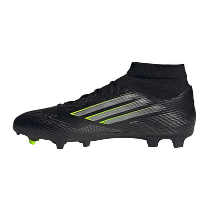 Black-Lemon - Back - Adidas Mens League Print Firm Ground Football Boots