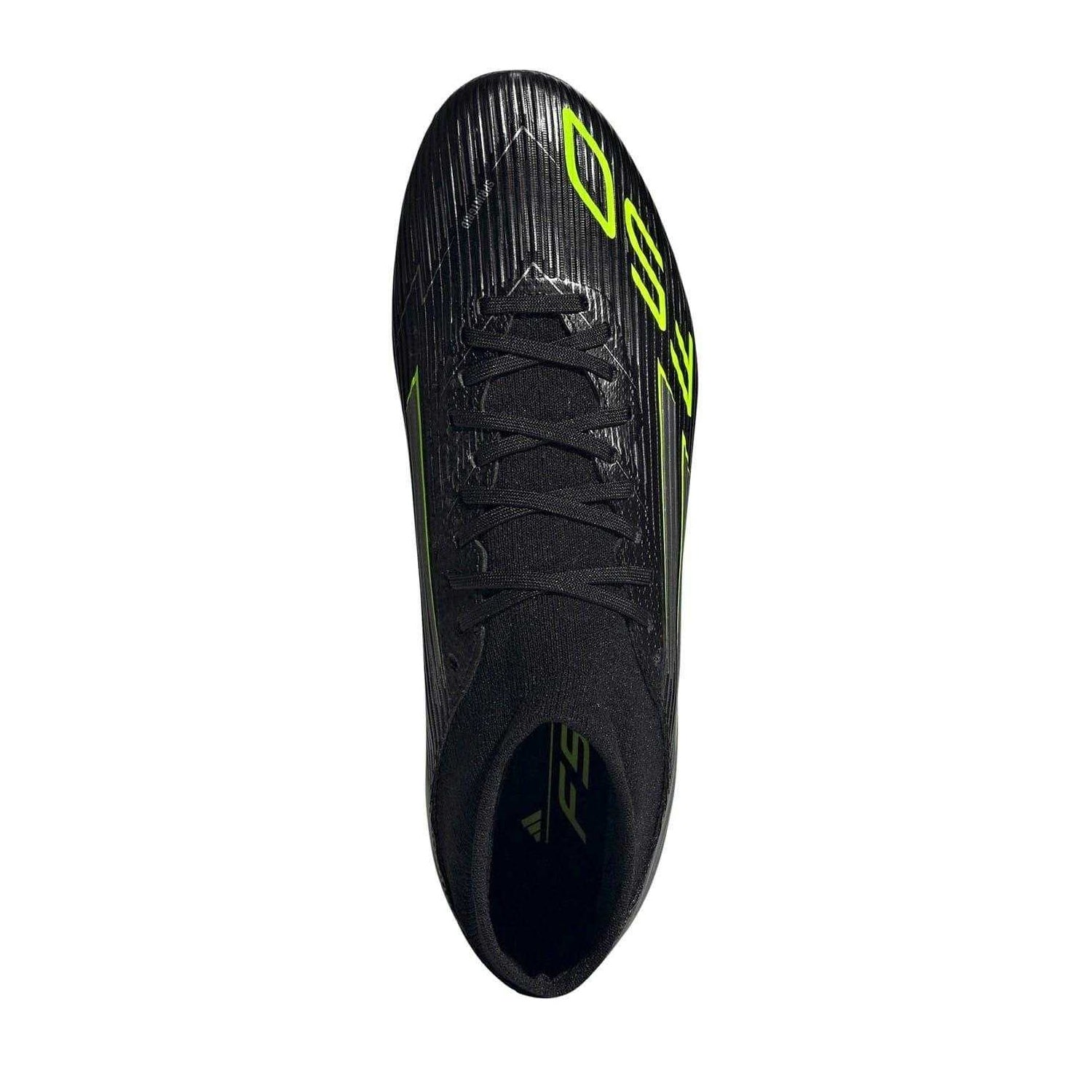 Black-Lemon - Side - Adidas Mens League Print Firm Ground Football Boots