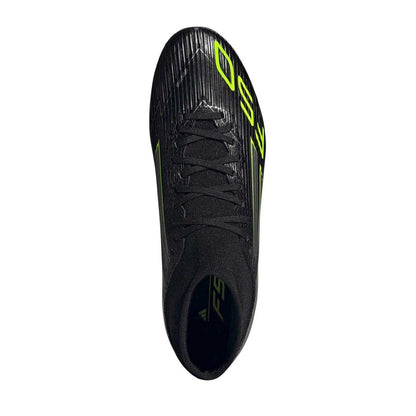 Black-Lemon - Side - Adidas Mens League Print Firm Ground Football Boots