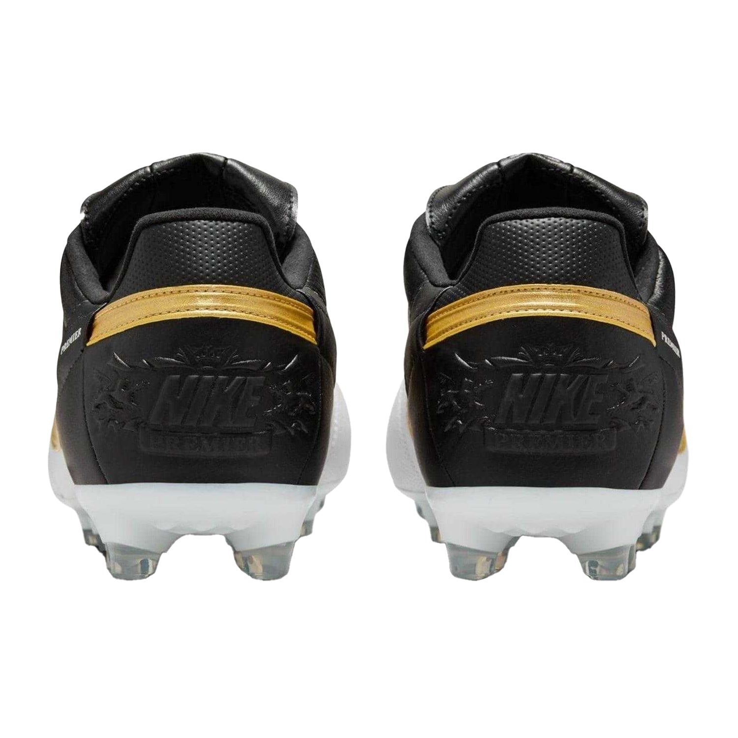White - Back - Nike Mens Premier 3 Classic Leather Firm Ground Football Boots