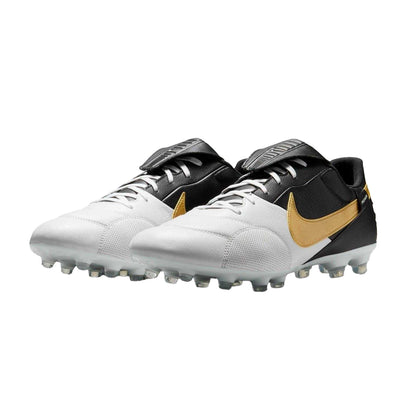White - Pack Shot - Nike Mens Premier 3 Classic Leather Firm Ground Football Boots