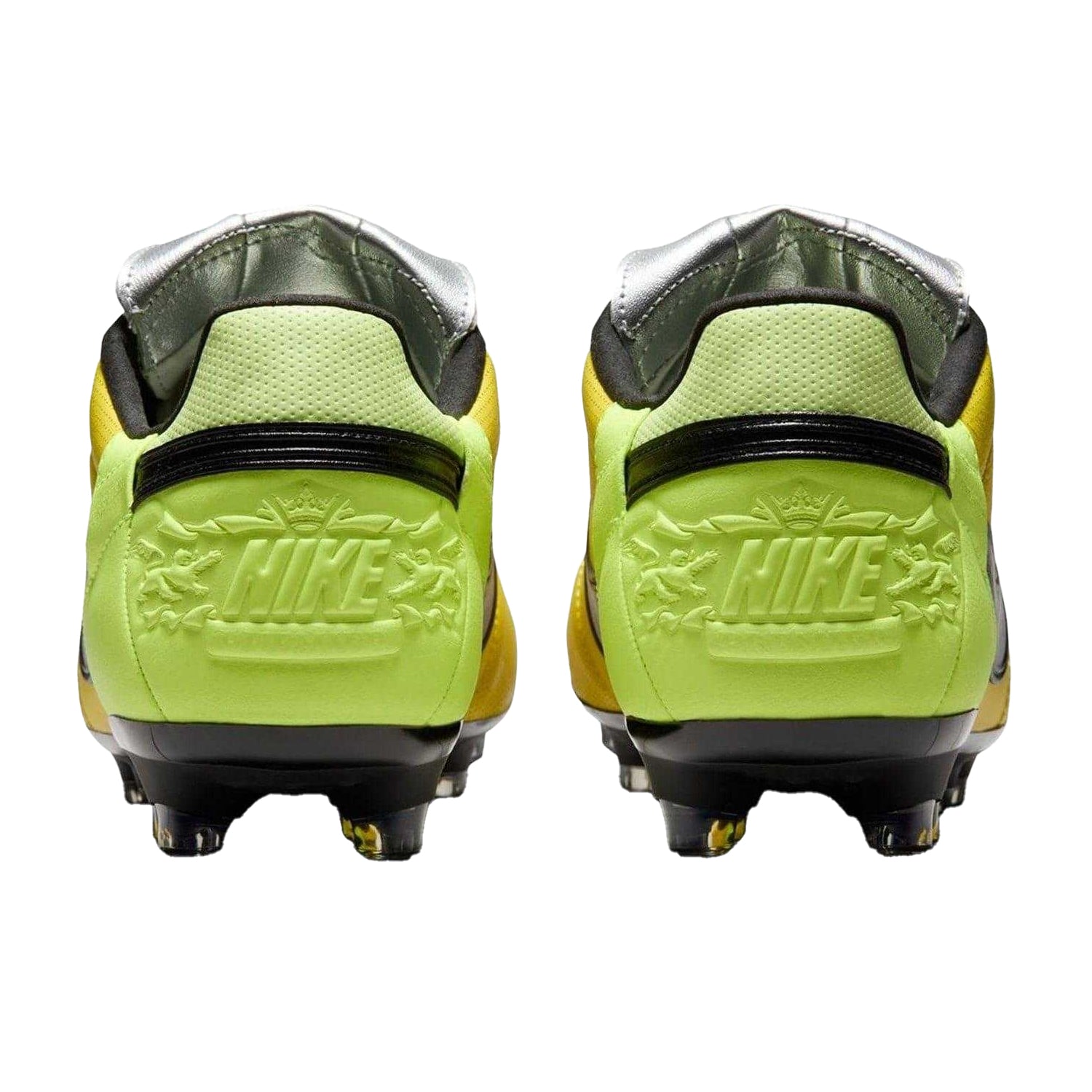 Volt-Black - Back - Nike Mens Premier 3 Classic Leather Firm Ground Football Boots