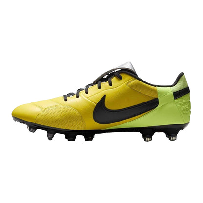 Volt-Black - Side - Nike Mens Premier 3 Classic Leather Firm Ground Football Boots