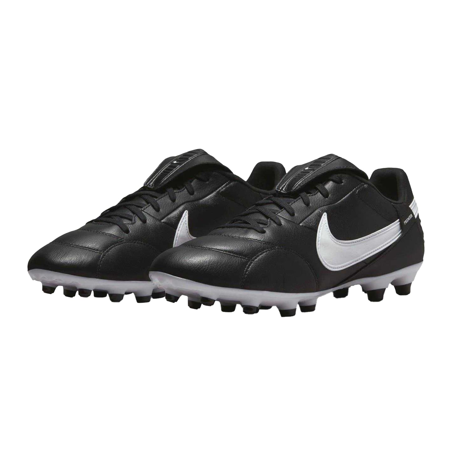 Black-White - Pack Shot - Nike Mens Premier 3 Classic Leather Firm Ground Football Boots