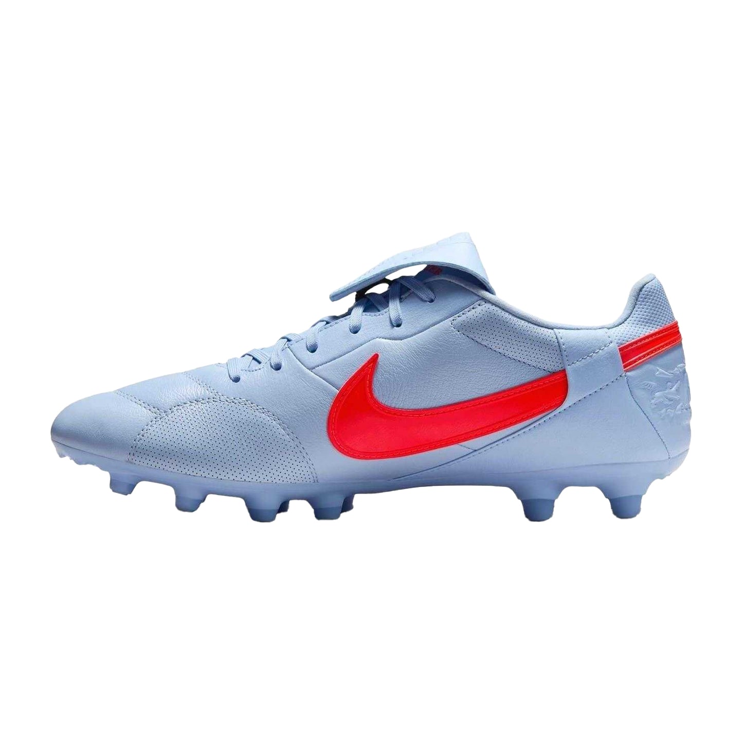 Blue-Purple - Side - Nike Mens Premier 3 Classic Leather Firm Ground Football Boots