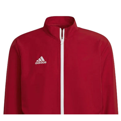 Team Power Red - Back - Adidas Mens Entrada 22 Full Zip Track Jacket
