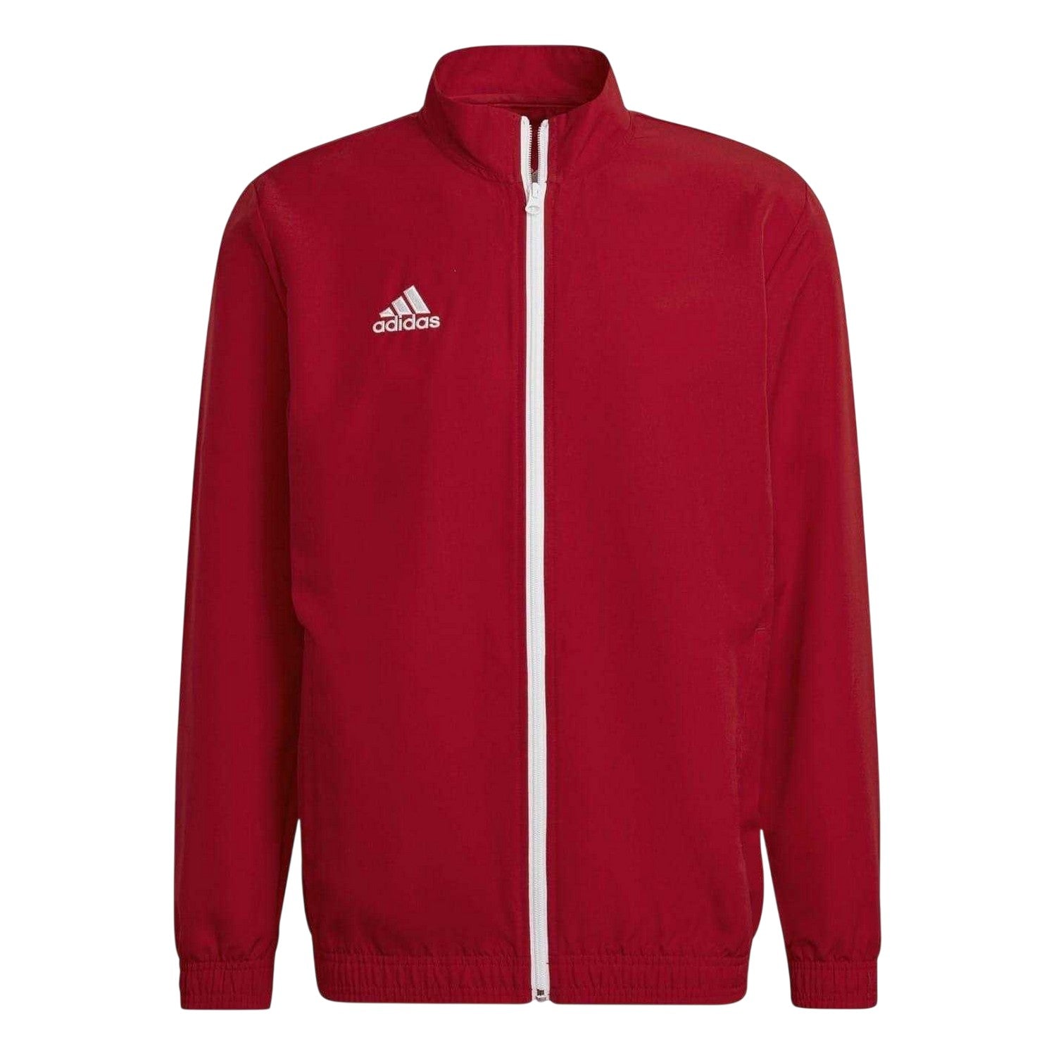 Team Power Red - Front - Adidas Mens Entrada 22 Full Zip Track Jacket