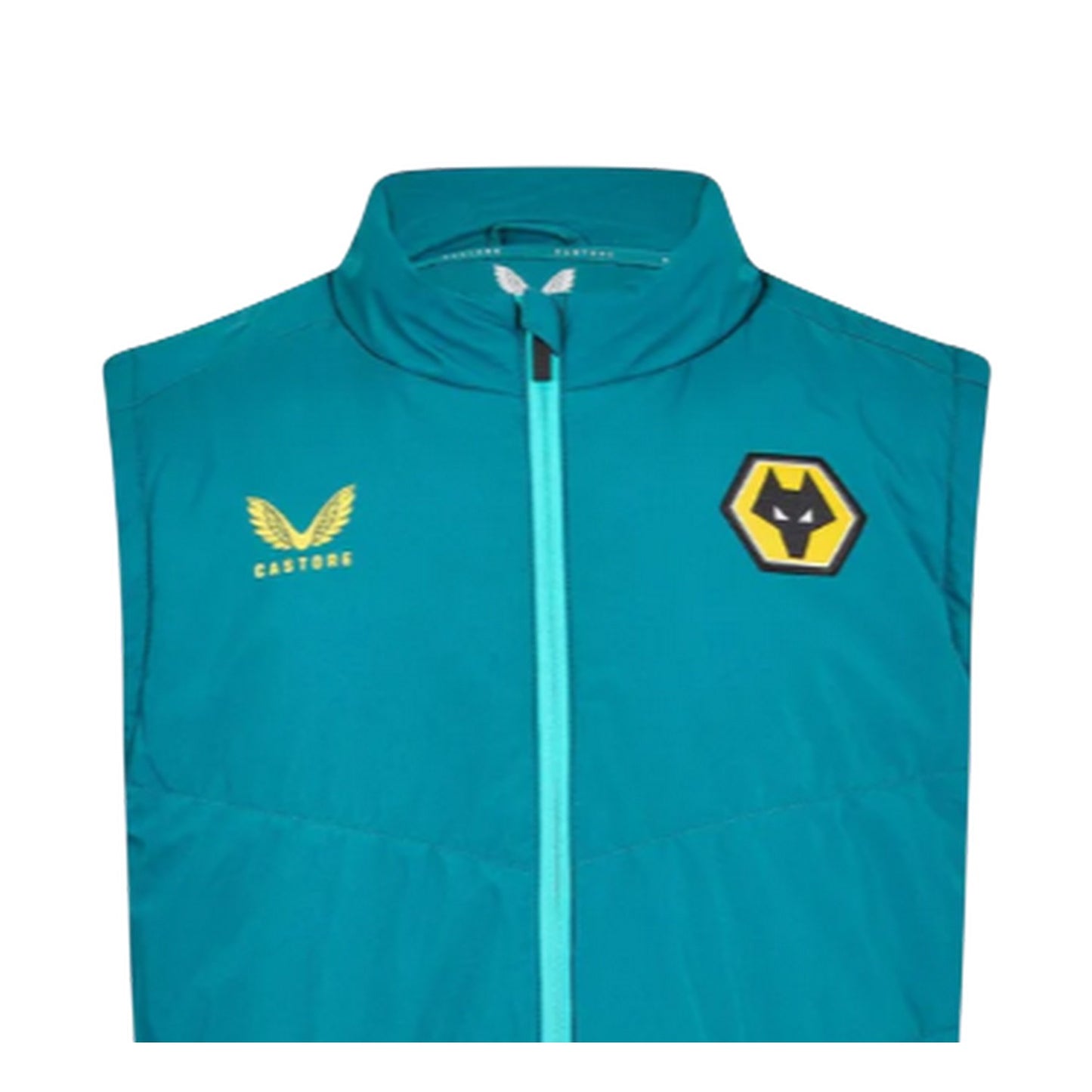 Bay Green - Side - Castore Mens Wolverhampton Wanderers FC Gilet