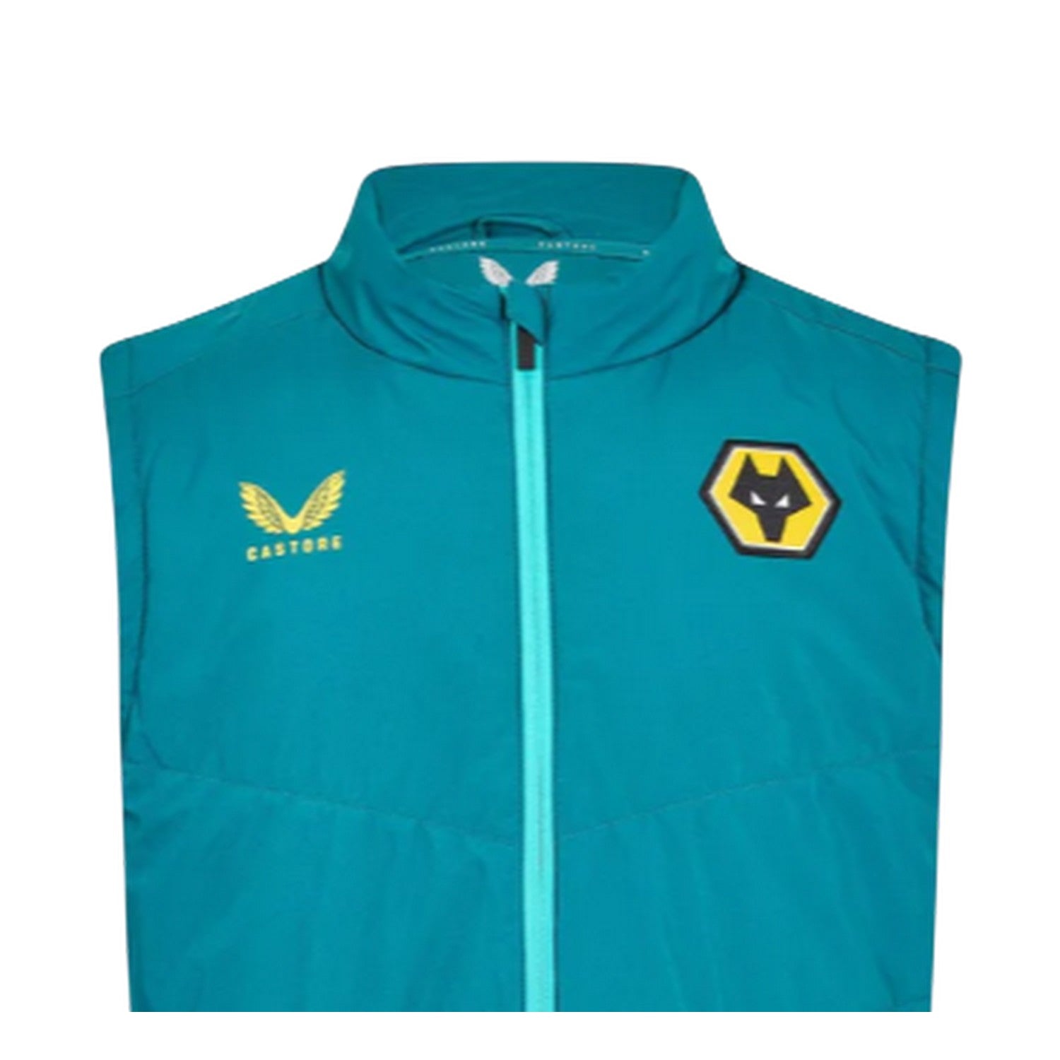 Bay Green - Side - Castore Mens Wolverhampton Wanderers FC Gilet