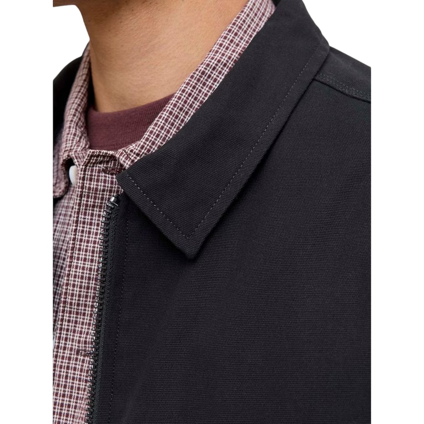 Black - Lifestyle - Jack And Jones Mens Plain Cotton Jacket
