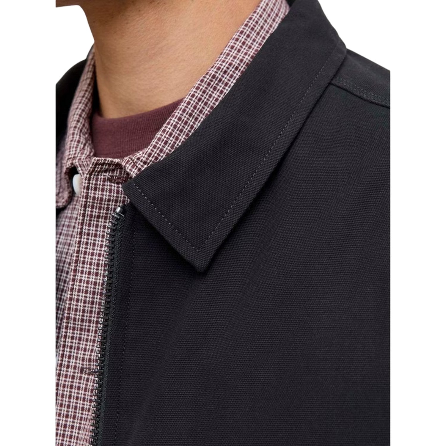 Black - Lifestyle - Jack And Jones Mens Plain Cotton Jacket
