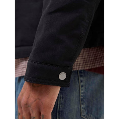 Black - Pack Shot - Jack And Jones Mens Plain Cotton Jacket