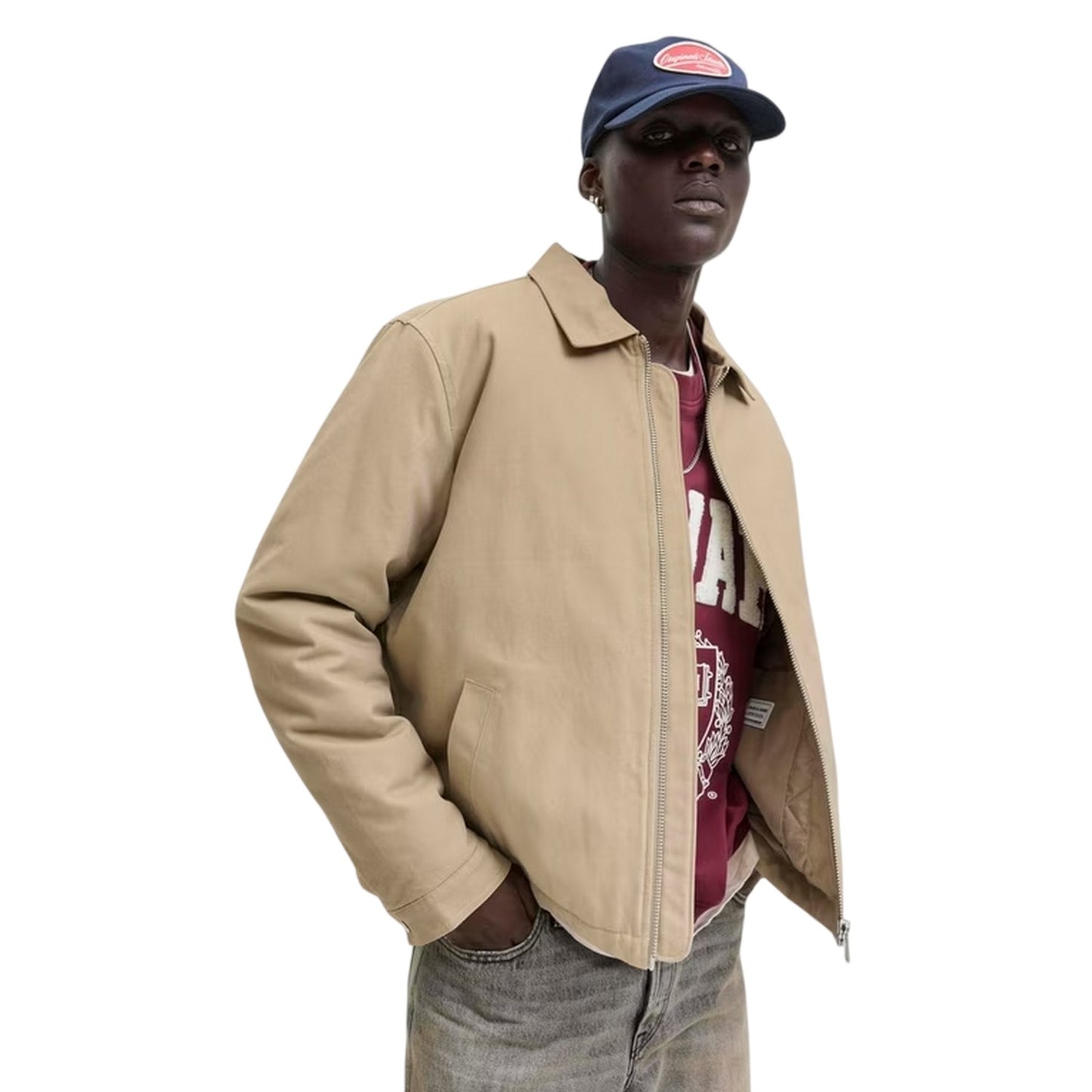 Crockery - Side - Jack And Jones Mens Plain Cotton Jacket