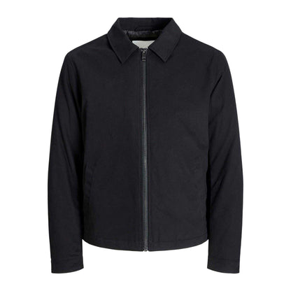 Black - Front - Jack And Jones Mens Plain Cotton Jacket