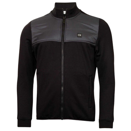 Black - Front - Calvin Klein Mens Regular Hybrid Jacket
