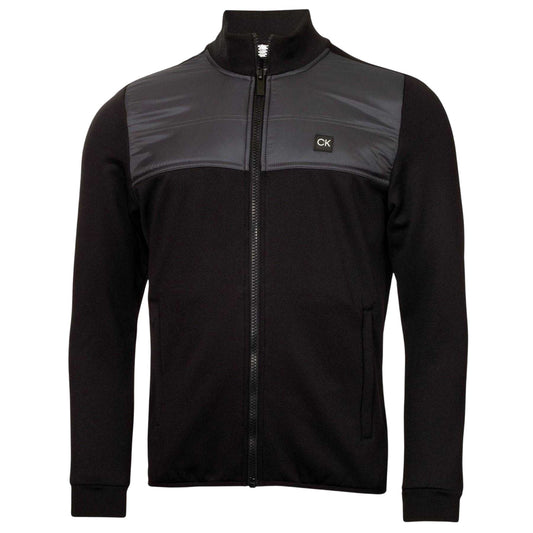 Black - Front - Calvin Klein Mens Regular Hybrid Jacket