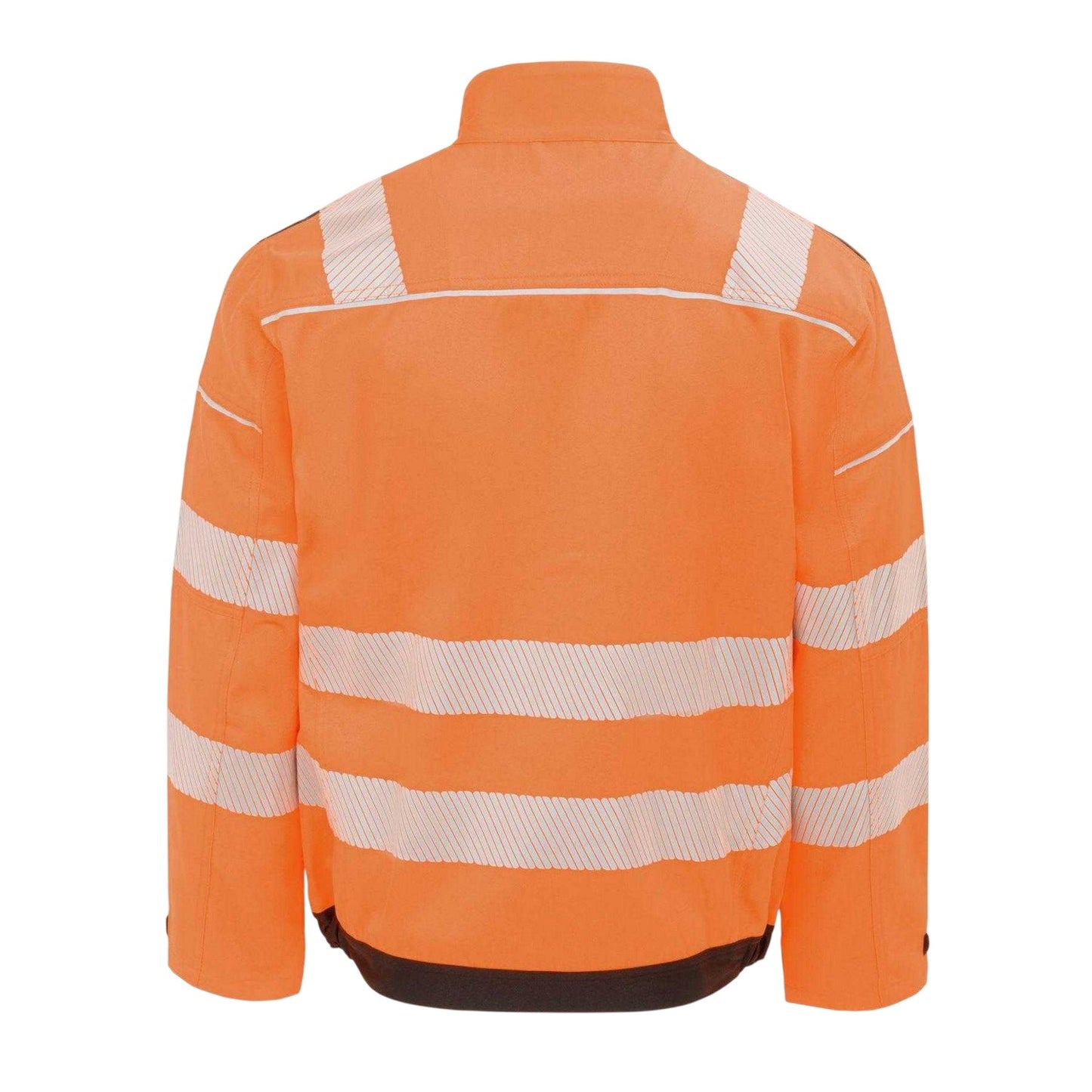 Orange - Back - Dunlop Mens Polyester Blend High-Vis Safety Work Jacket
