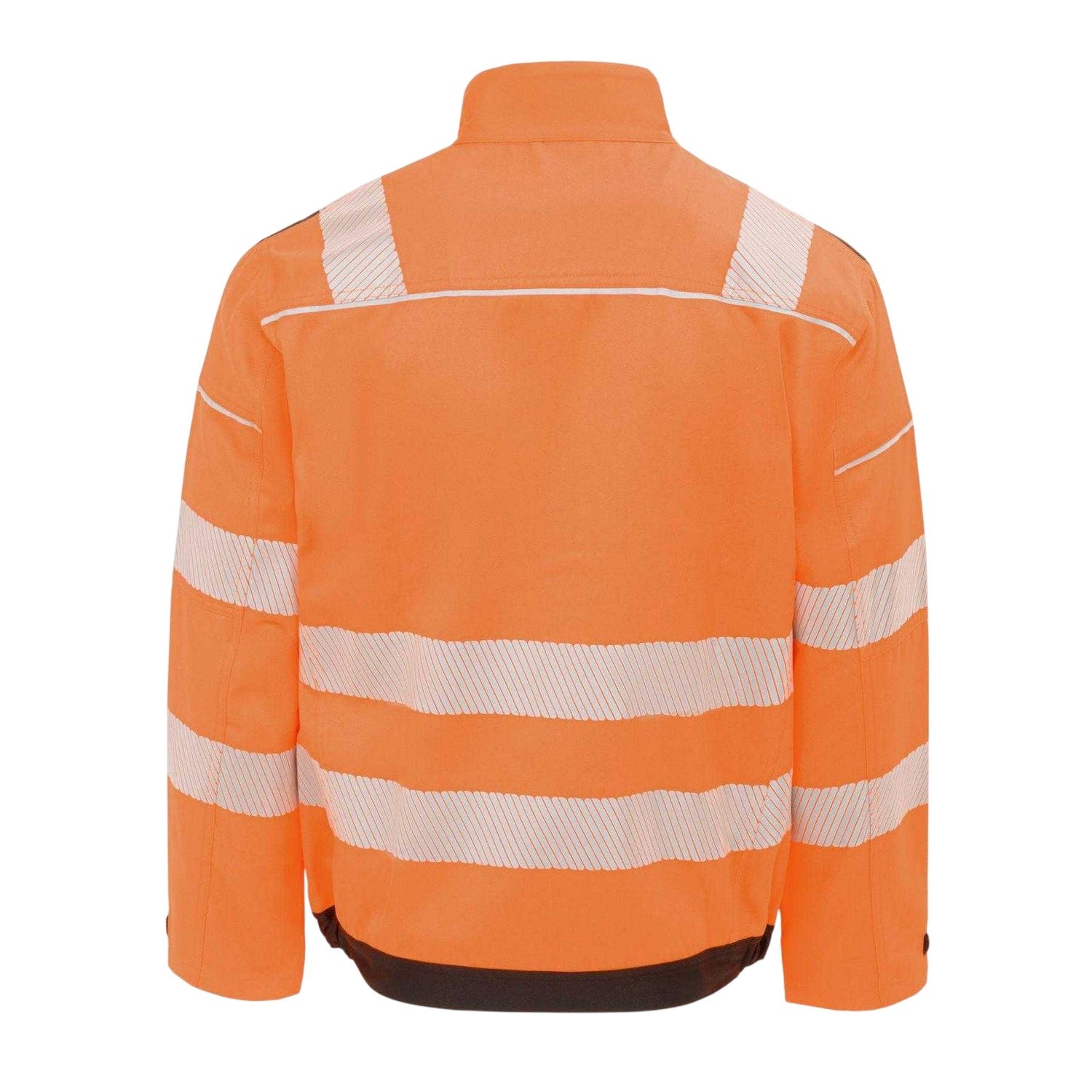 Orange - Back - Dunlop Mens Polyester Blend High-Vis Safety Work Jacket