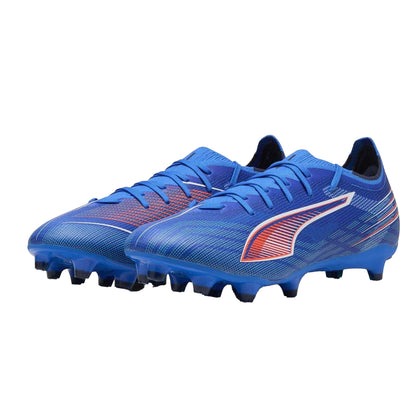 Blue-White - Pack Shot - Puma Unisex Adult Ultra 6 Match Firm Ground Football Boots