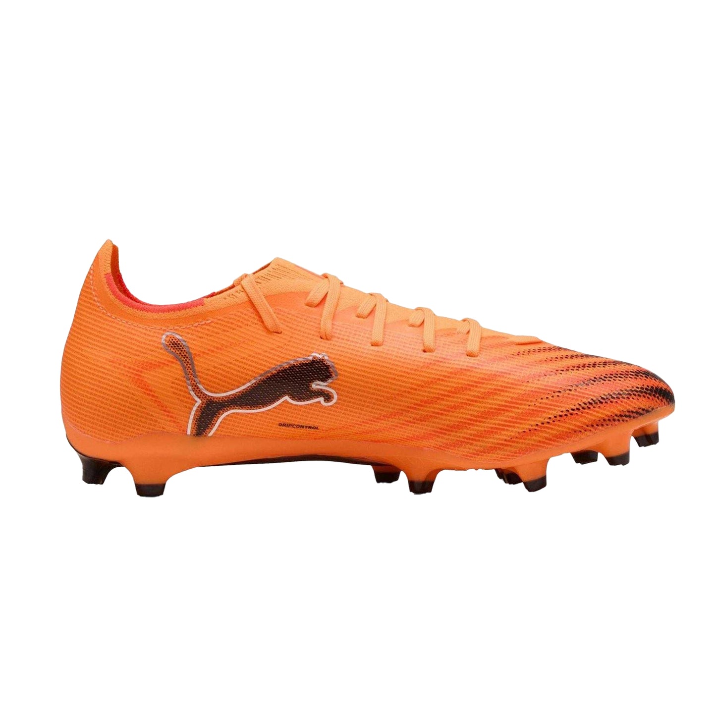 Orange-Black - Front - Puma Unisex Adult Ultra 6 Match Firm Ground Football Boots