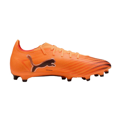 Orange-Black - Front - Puma Unisex Adult Ultra 6 Match Firm Ground Football Boots