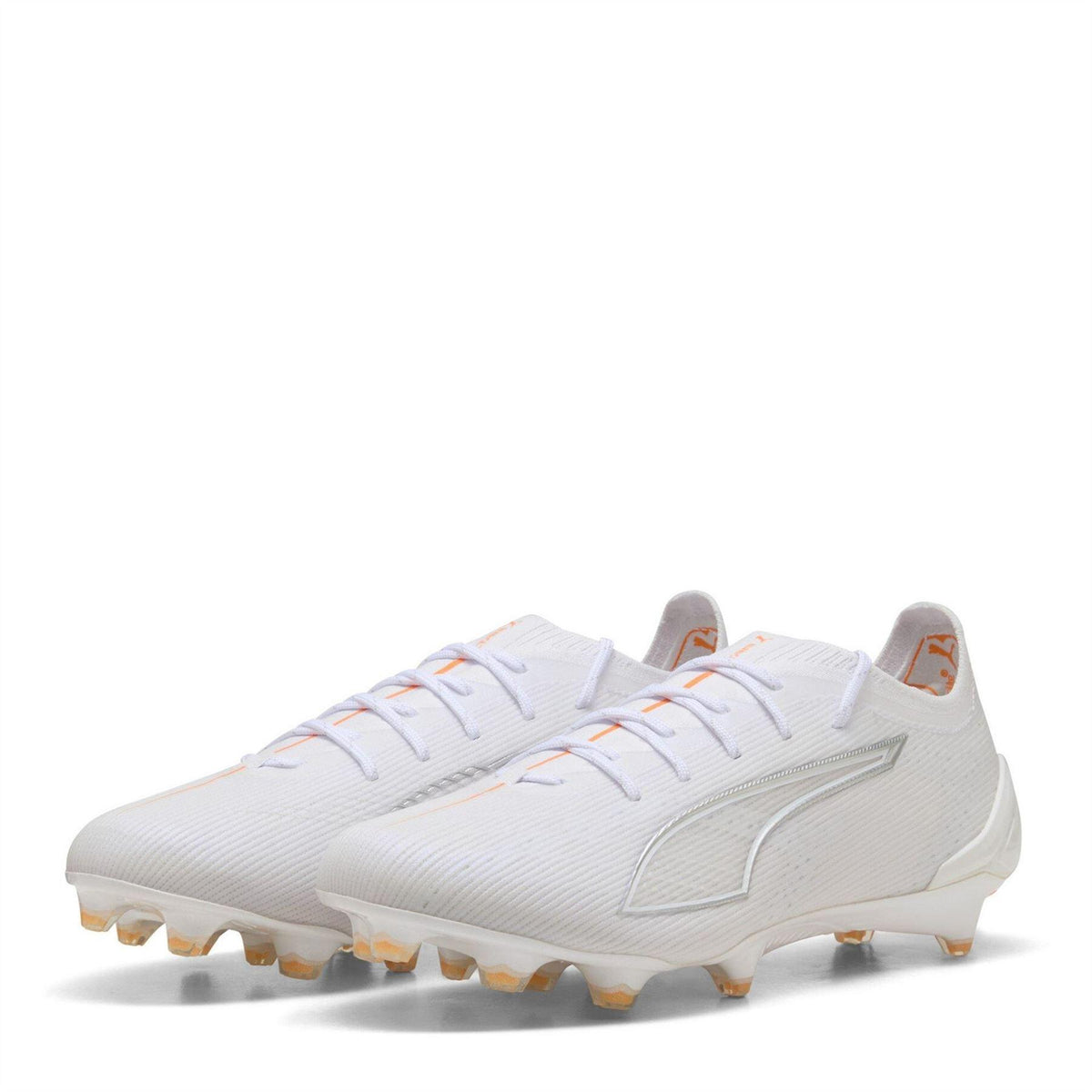 White - Front - Puma Mens Ultra 5 Ultimate Firm Ground Football Boots