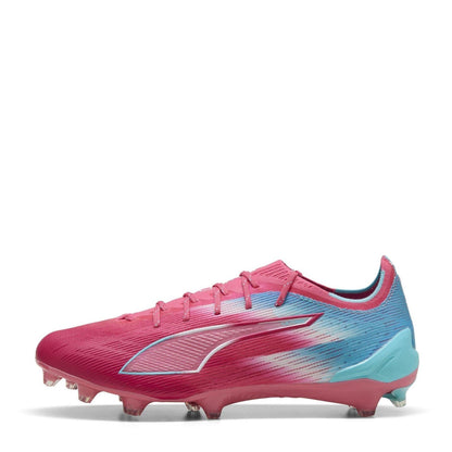 Blue-Pink - Back - Puma Mens Ultra 5 Ultimate Firm Ground Football Boots