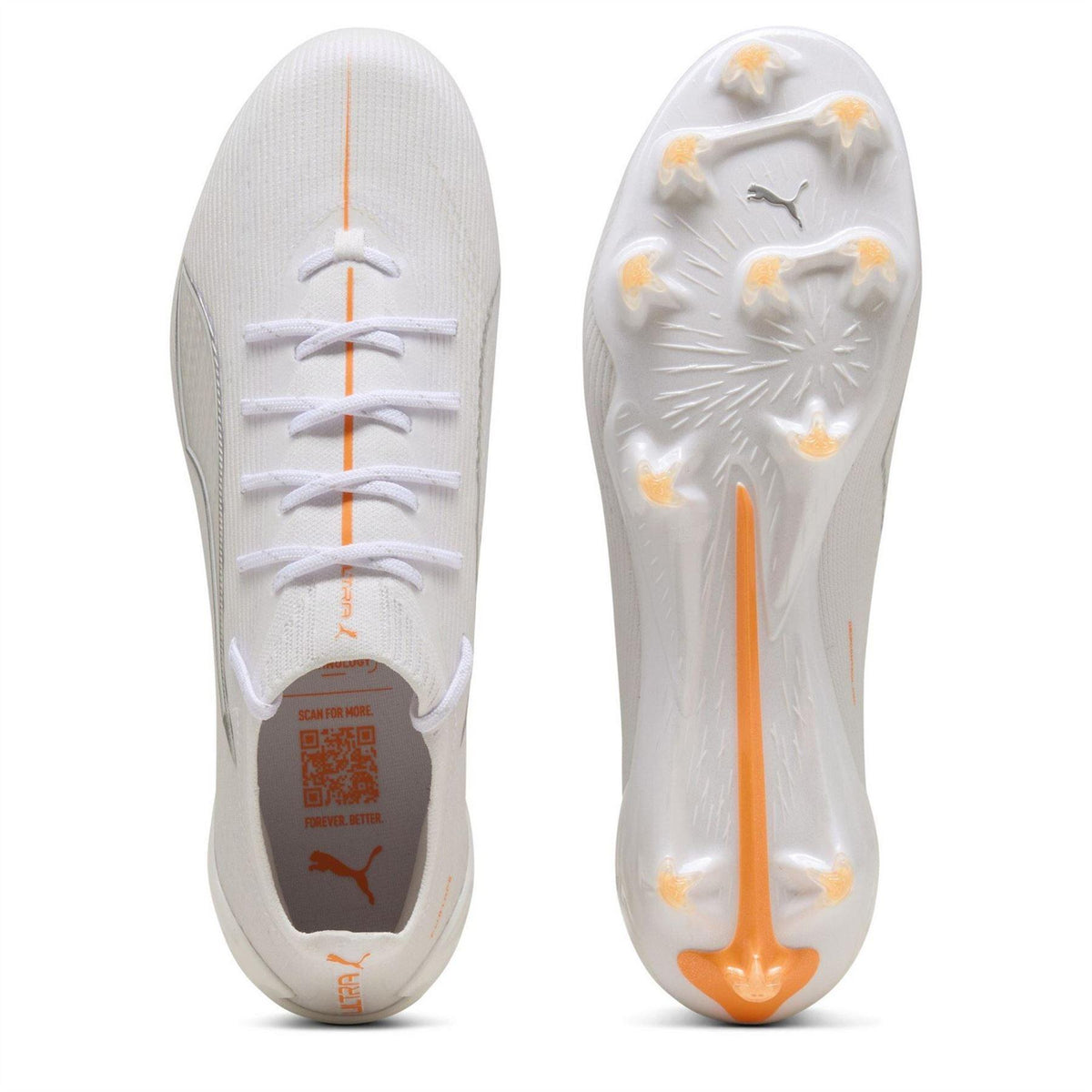 White - Side - Puma Mens Ultra 5 Ultimate Firm Ground Football Boots