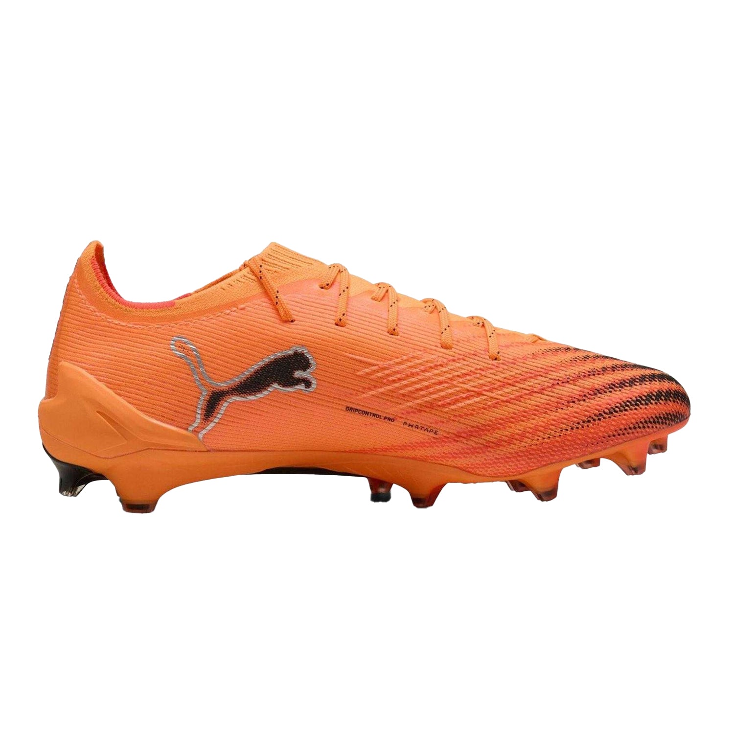 Orange-Black - Front - Puma Mens Ultra 5 Ultimate Firm Ground Football Boots