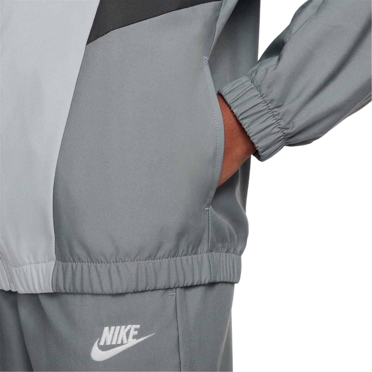 Smoke Grey - Lifestyle - Nike Childrens-Kids Swoosh Zip Neck Tracksuit
