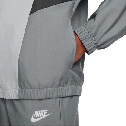Smoke Grey - Lifestyle - Nike Childrens-Kids Swoosh Zip Neck Tracksuit