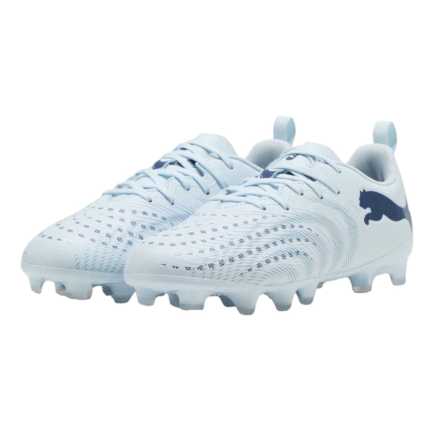 Ice Blue - Close up - Puma Boys Future 9 Play Firm Ground Football Boots